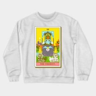 VII - The Chariot - Tarot Card Crewneck Sweatshirt